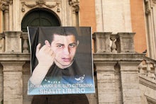 Gilad shalit on the campidoglio